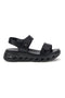Črni sandali z velcro trakovi, udoben podplat Plocadi G88382