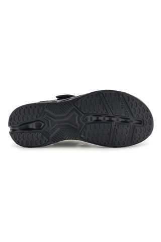 Črni sandali z velcro trakovi, udoben podplat Plocadi G88382