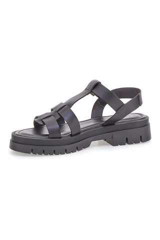 Sandalji v temno rjavi barvi s podplatom Pittarello Focus 27476VEG