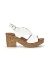 Beli sandali s pleteno peto roza 7484313