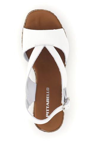 Beli sandali s pleteno peto roza 7484313