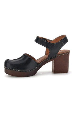 Sandali neri in vera pelle con tacco Pittarello 1145971
