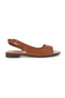 Rjavi usnjeni sandali s trakom Pittarello look 225110