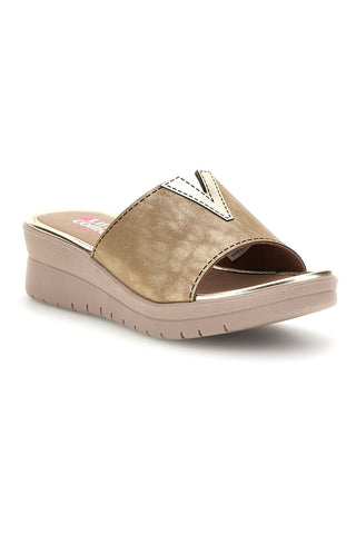 Copati Beige Metallic Details Comfortable Line 8551