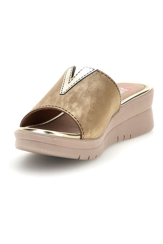 Copati Beige Metallic Details Comfortable Line 8551