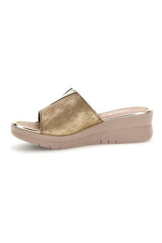 Copati Beige Metallic Details Comfortable Line 8551