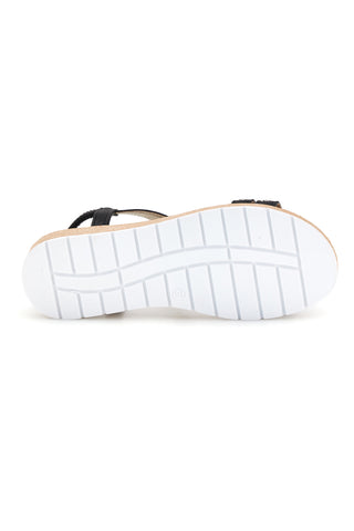 Sandali neri con strass Mio tempo LR263702
