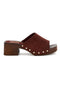 Burgundski sandali s peto in čepi Pittarello Must Have 11934