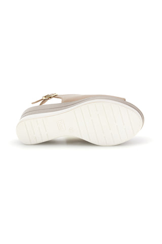Sandali beige con zeppa Pittarello look MK3908352