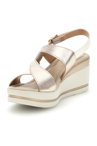 Beli sandali s klinom Pittarello look MK3313258