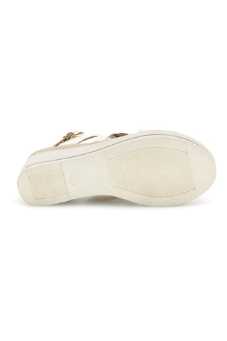Beli sandali s klinom Pittarello look MK3313258