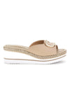 Beli sandali s platformo in trakom Pittarello videz MK3313109