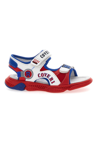 Sandali Coveri 63289 beli, modri in rdeči