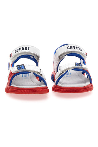 Sandali Coveri 63289 beli, modri in rdeči