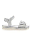 Sandali L. Biagiotti 8012 beli s kristali