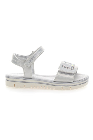Sandali L. Biagiotti 8012 beli s kristali