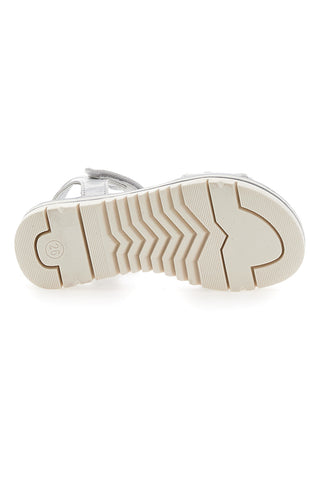 Sandali L. Biagiotti 8012 beli s kristali