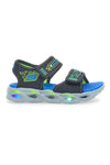Sandali z lučkami Skechers S Light-Thermo-Splash Modri