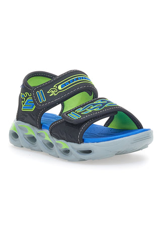 Sandali z lučkami Skechers S Light-Thermo-Splash Modri