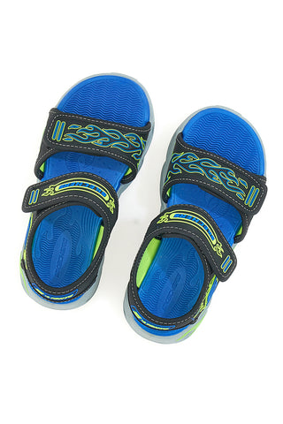 Sandali z lučkami Skechers S Light-Thermo-Splash Modri