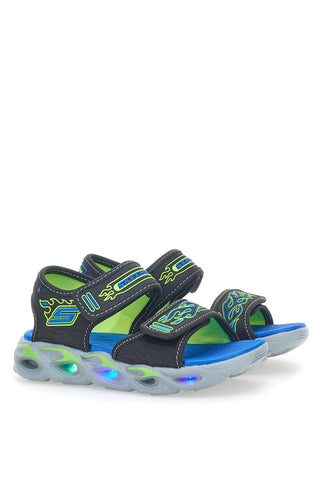 Sandali z lučkami Skechers S Light-Thermo-Splash Modri