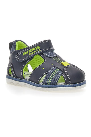 Polodprti sandali Prvi koraki Averis 15010 Modri
