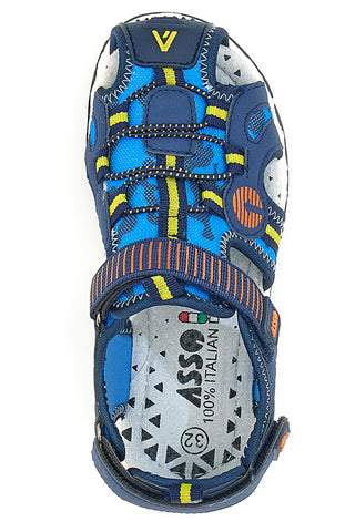 Polodprti sandali Asso 15003 Modri