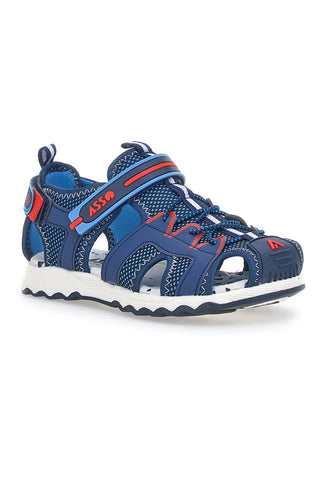 Polodprti sandali Asso 15002 Modri