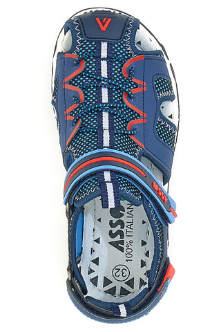 Polodprti sandali Asso 15002 Modri