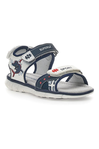 Sandali Superga 63944 beli in modri