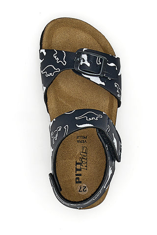 Sandali Pitt Kids 47327 Modri dinozavri