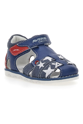 Polodprte sandale Averis 3483 Modre