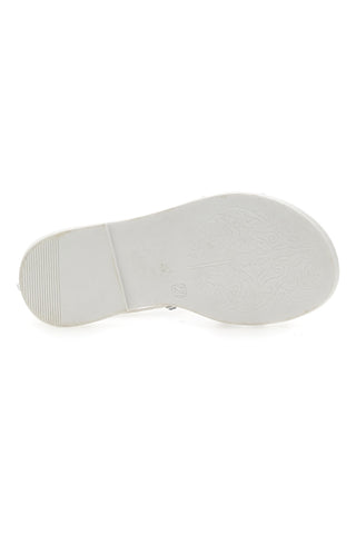 Sandali Laura Biagiotti 14868 beli s kristali
