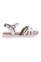 Bele sandale z zaponko SWEET YEARS 8360