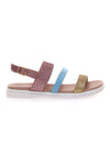 Barvite sandale z zaponko SWEET YEARS 8268