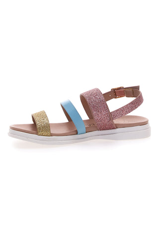 Barvite sandale z zaponko SWEET YEARS 8268