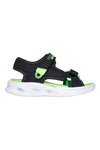 Črni sandali z lučkami za otroke Skechers Sola Glow Sandal