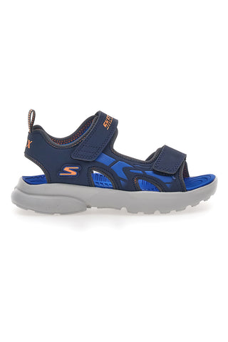 Modre sandale iz tkanine Skechers Razor Splash Aqua Buddies