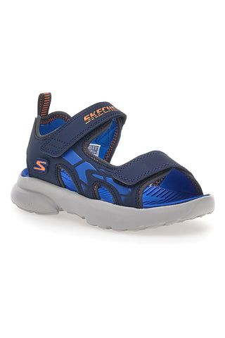 Modre sandale iz tkanine Skechers Razor Splash Aqua Buddies