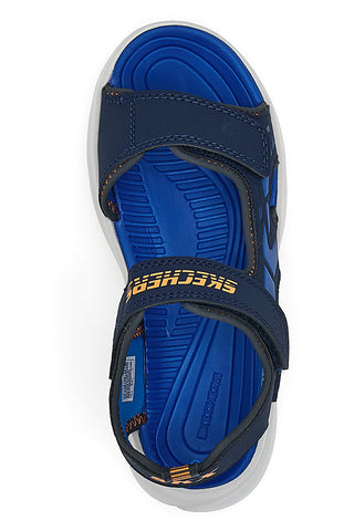 Modre sandale iz tkanine Skechers Razor Splash Aqua Buddies