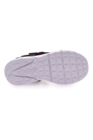 Črne in rdeče sandale iz tkanine Skechers Razor Splash Aqua Buddies