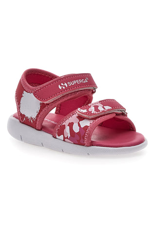 Fuksijeve sandale za deklice z velcro zaponko Superga 63820