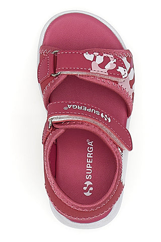 Fuksijeve sandale za deklice z velcro zaponko Superga 63820
