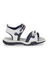 Bele sandale z velcro trakovi Superga 63278