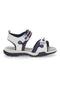 Bele sandale z velcro trakovi Superga 63278