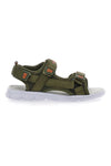 Sandali Verde Militare z nastavljivimi trakovi z velcro Superga 83478