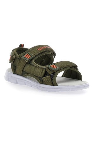 Sandali Verde Militare z nastavljivimi trakovi z velcro Superga 83478