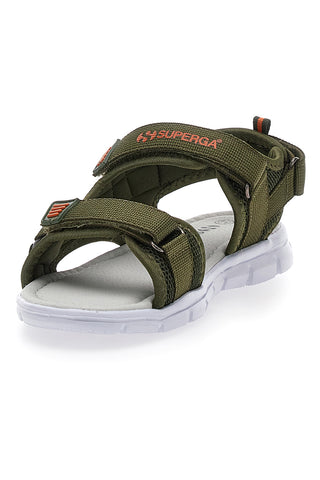 Sandali Verde Militare z nastavljivimi trakovi z velcro Superga 83478