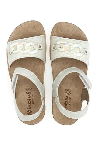 Bele sandale z velcro zaponko Inblu 26 Cj