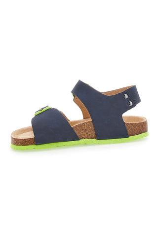 Modri sandali s sponkami Asso 16210